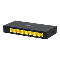 SWITCH/ DAHUA/ PFS3008-8GT/ GIGABIT DE 8 PUERTOS NO ADMINISTRABLE/ CAPA 2/ 10/100/1000 BASE-T/ CARCASA METALICA/ SWITCHING 16G/ TASA DE REENVIO DE PAQUETES 11.9 MBPS/ MEMORIA BUFER DE PAQUETES 1.5MB/ SWITCH/ DAHUA/ PFS3008-8GT/ GIGABIT DE 8 PUERTOS NO ADMINISTRABLE/ CAPA 2/ 10/100/1000 BASE-T/ CARCASA METALICA/ SWITCHING 16G/ TASA DE REENVIO DE PAQUETES 11.9 MBPS/ MEMORIA BUFER DE PAQUETES 1.5MB/